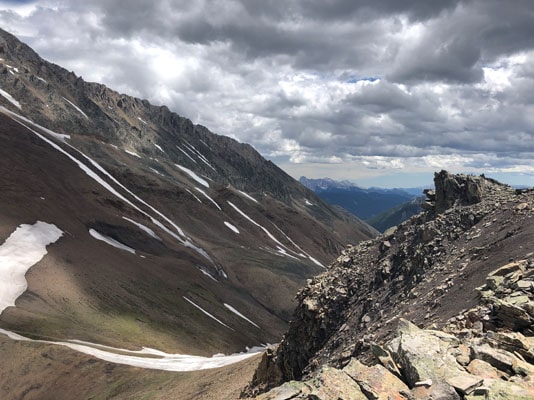 Hiking Mount Lipsett - ridge