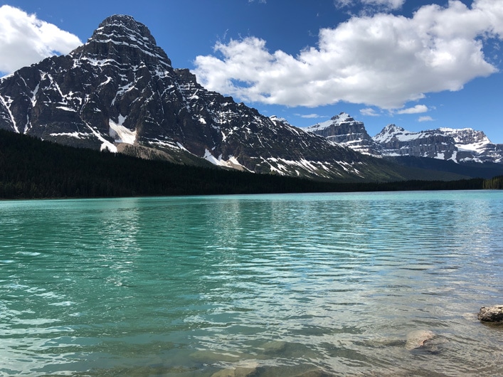 Driving to Nordegg from Calgary via Icefield Parkway