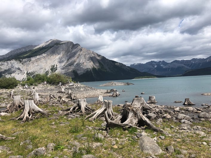 Hiking Upper Kananaskis Lake Loop Trail in Peter Lougheed Provincial Park