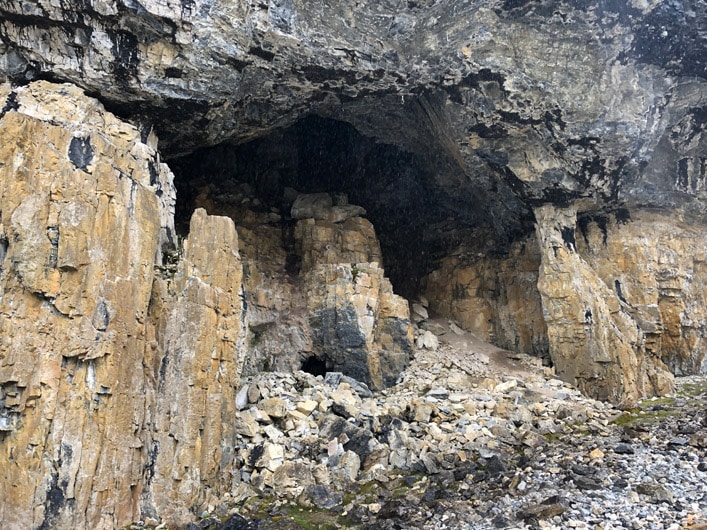 Hiking Stanley Glacier - Cave