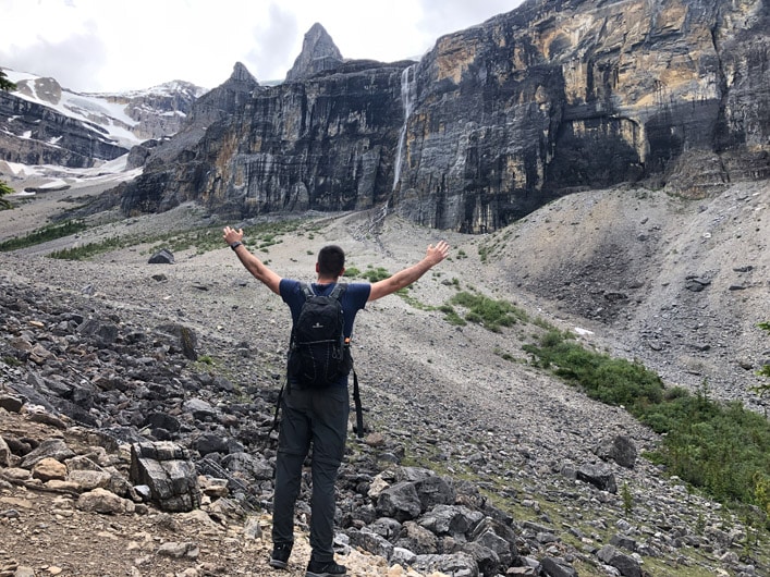 Hiking Stanley Glacier Waterfall