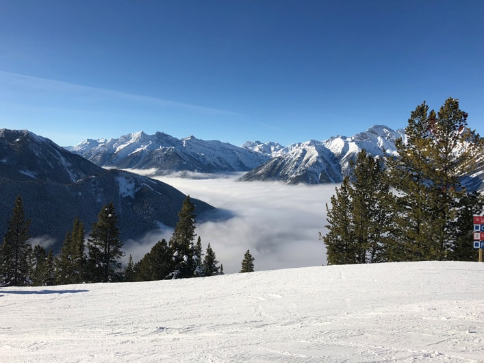 Snowboarding at Panorama Mountain Resort